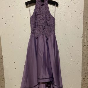 Nicole Miller amethyst halter dress